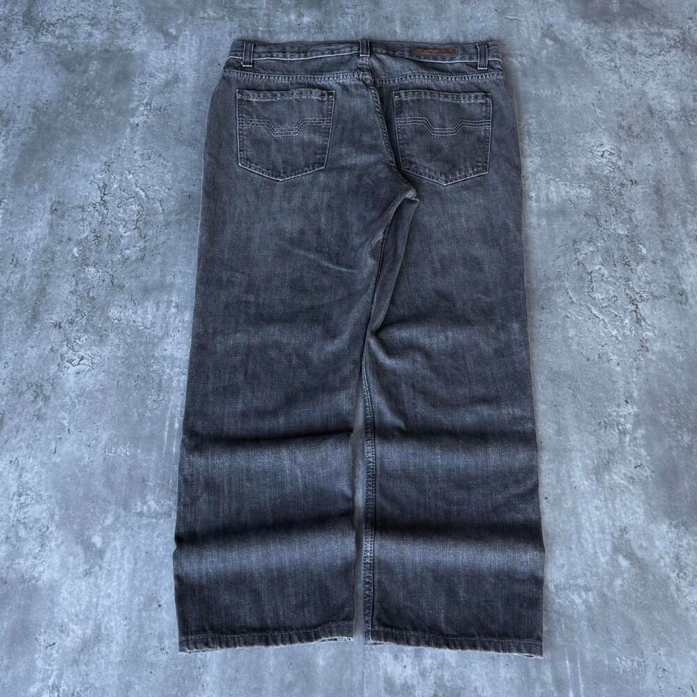 Vintage Y2K Baggy Grunge Opium Embroidered Grey Denim Jeans